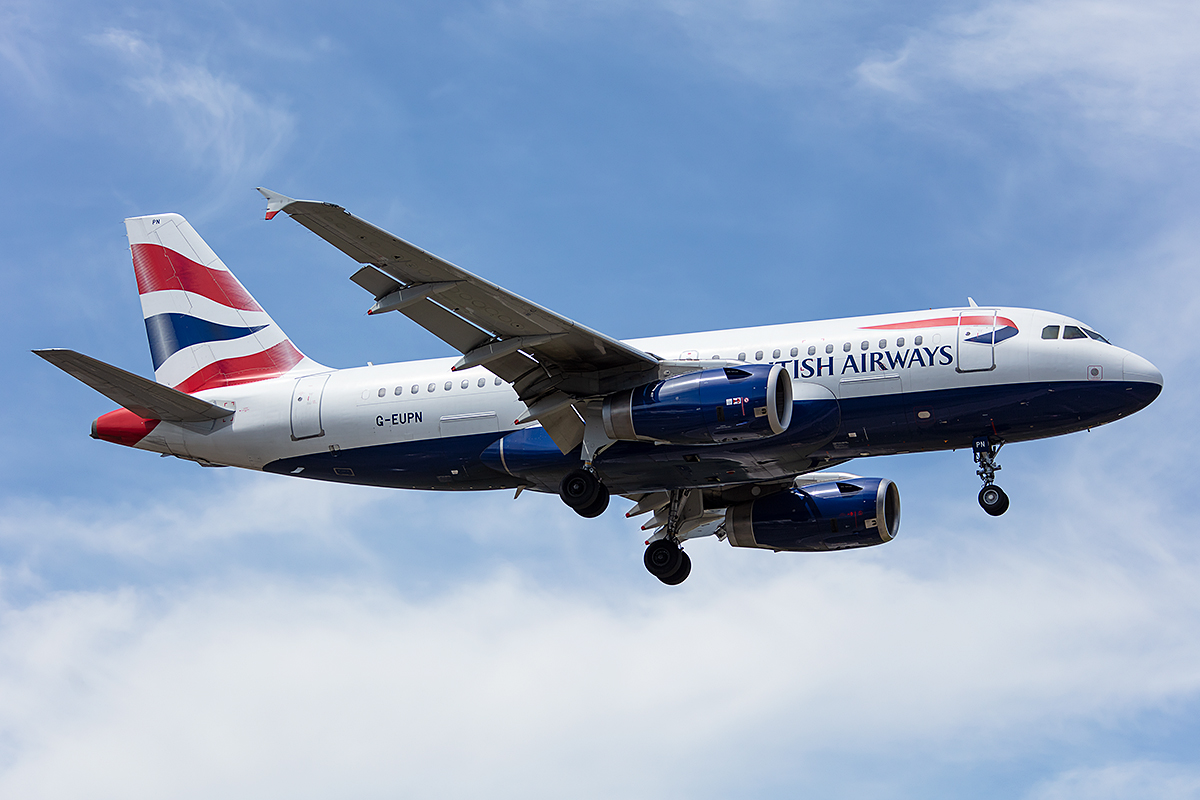British Airways, G-EUPN, Airbus, A319-131, 01.08.2019, GVA, Geneve, Switzerland


