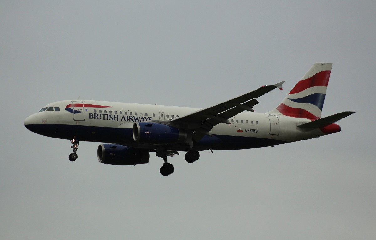 British Airways, G-EUPP,(C/N 1295),Airbus A 319-131,05.12.2015,HAM-EDDH, Hamburg, Germany 