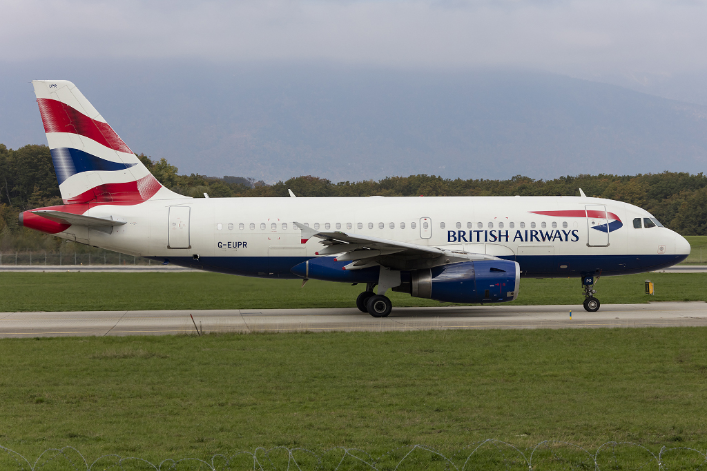 British Airways, G-EUPR, Airbus, A319-131, 17.10.2015, GVA, Geneve, Switzerland 




