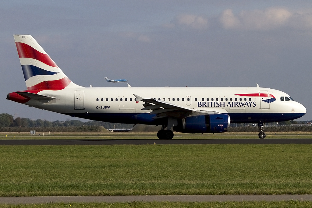 British Airways, G-EUPW, Airbus, A319-131, 06.10.2013, AMS, Amsterdam, Netherlands   




