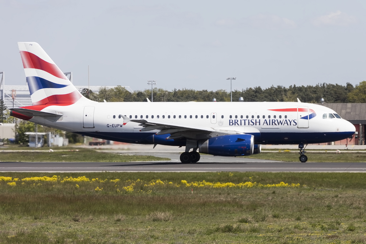 British Airways, G-EUPW, Airbus, A319-131, 05.05.2016, FRA, Frankfurt, Germany 



