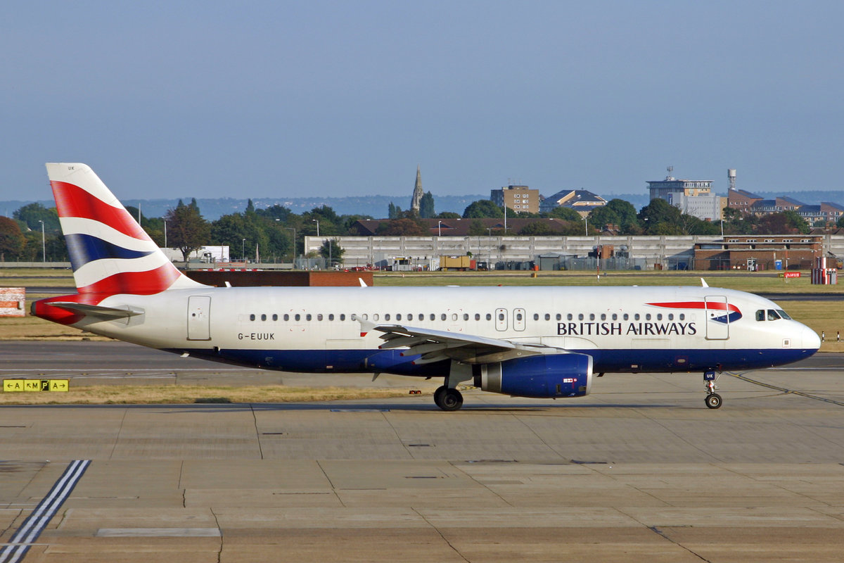 British Airways, G-EUUK, Airbus A320-232, msn: 1899, 16.August 2006, LHR London Heathrow, United Kingdom.