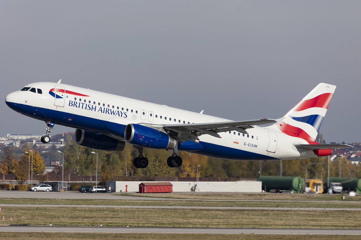 British Airways, G-EUUM, Airbus, A320-232, 24.10.2015, STR, Stuttgart, Germany 



