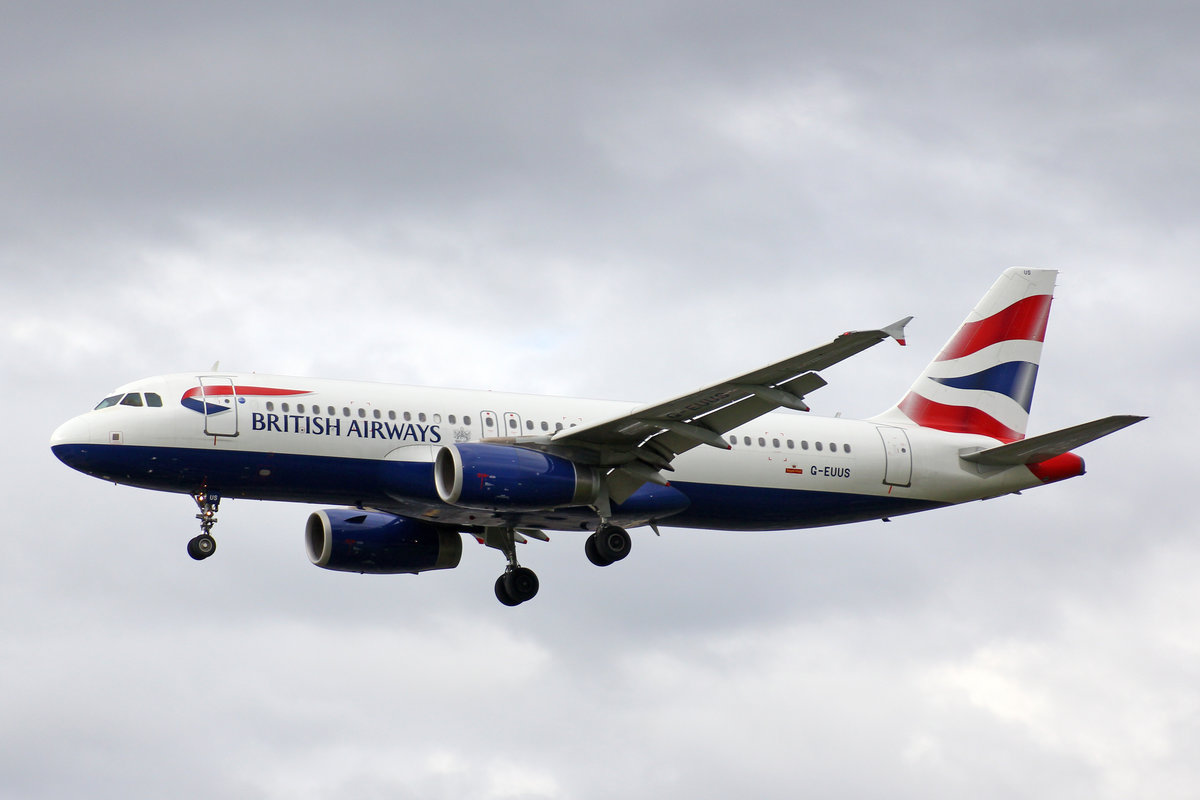 British Airways, G-EUUS, Airbus A320-232, 01.Juli 2016, LHR London Heathrow, United Kingdom.