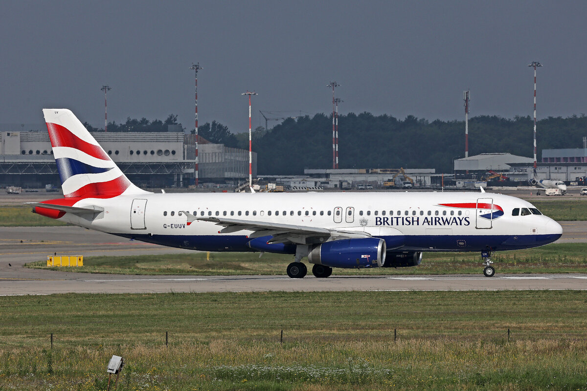 British Airways, G-EUUV, Airbus A320-232, msn: 3468, 04.Juli 2024, MXP Milano Malpensa, Italy.