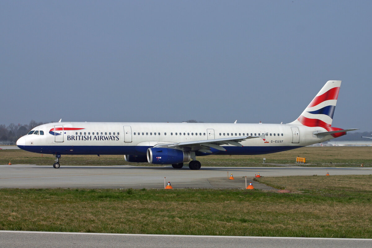 British Airways, G-EUXF, Airbus A321-231, msn: 2324, 16.März 2007, GVA Genève, Switzerland.