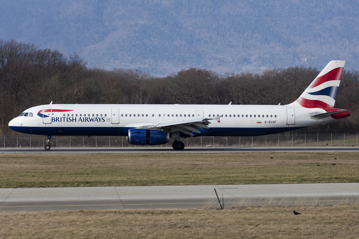 British Airways, G-EUXF, Airbus, A321-231, 30.01.2016, GVA, Geneve, Switzerland



