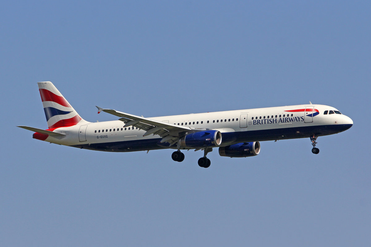 British Airways, G-EUXG, Airbus A321-231, msn: 2351, 05.September 2018 ...
