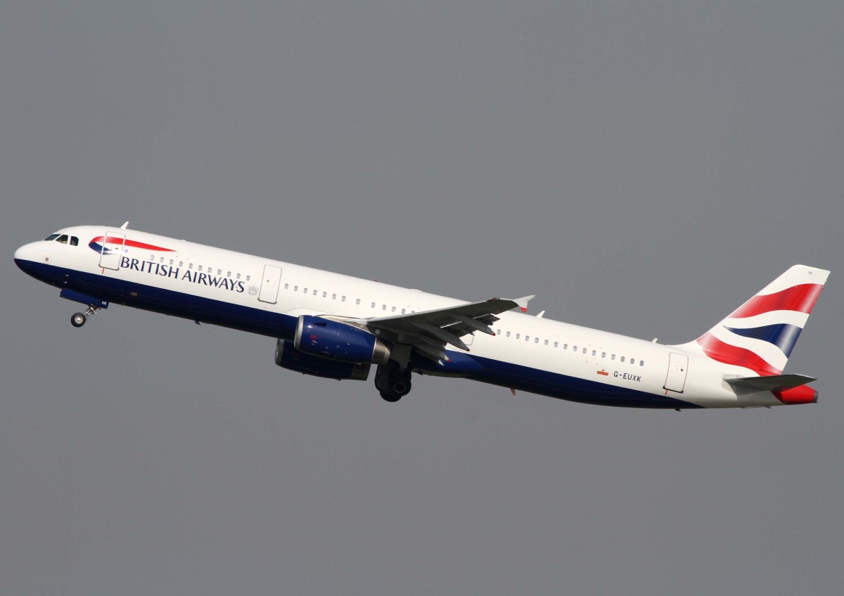 British Airways, G-EUXK, Airbus, A 321-200, 02.04.2014, DUS-EDDL, Dsseldorf, Germany 