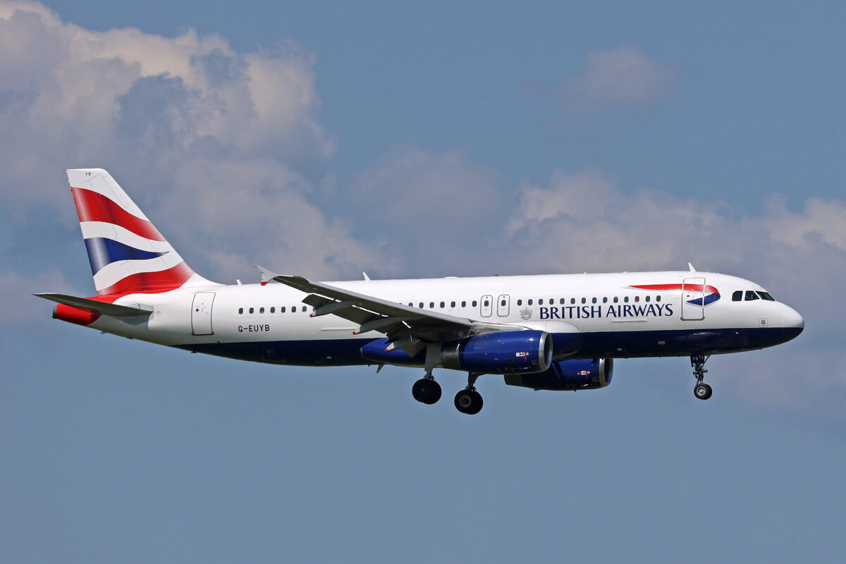British Airways, G-EUYB, Airbus A320-232, msn: 3703, 20.Mai 2023, AMS Amsterdam, Netherlands.