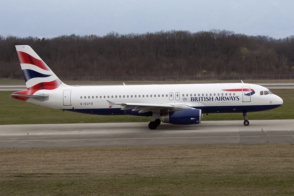 British Airways, G-EUYO, Airbus, A320-232, 28.03.2015, GVA, Geneve, Switzerland 



