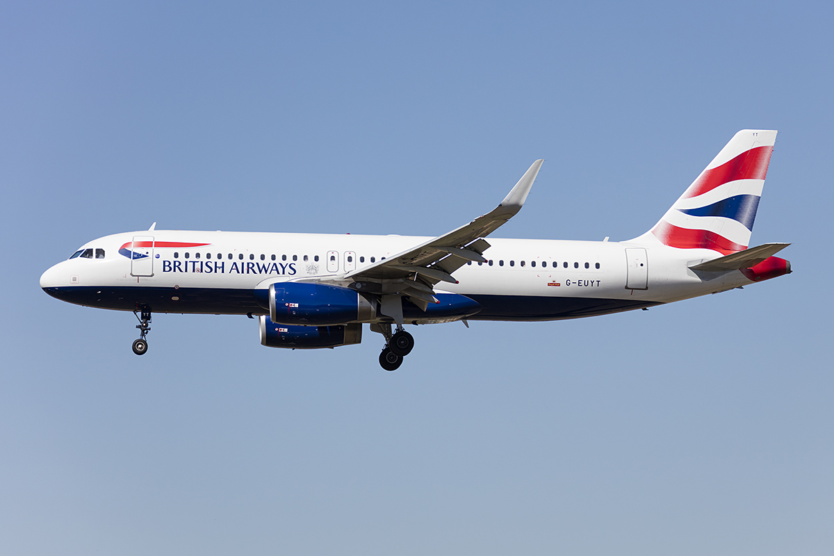 British Airways, G-EUYT, Airbus, A320-232, 13.09.2017, BCN, Barcelona, Spain 



