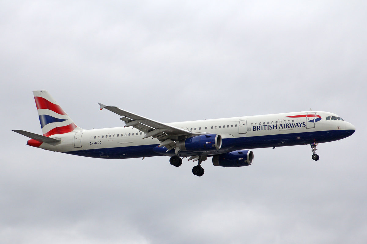 British Airways, G-MEDG, Airbus A321-231, 01.Juli 2016, LHR London Heathrow, United Kingdom.