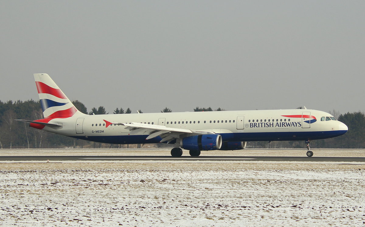 British Airways, G-MEDM, MSN 2799, Airbus A 321-231, 04.03.2018, HAM-EDDH, Hamburg, Germany 