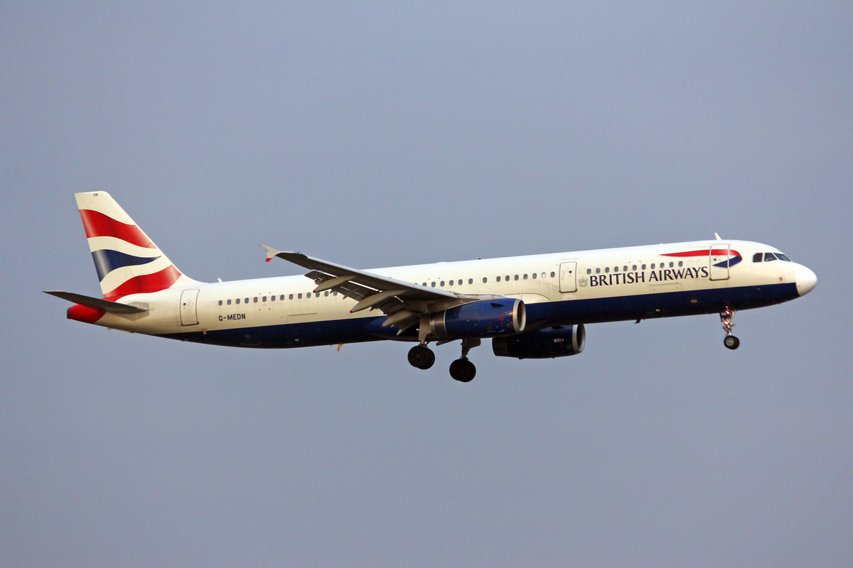 British Airways, G-MEDN, Airbus A321-231, msn: 3512, 21.Januar 2019, ZRH Zürich, Switzerland.