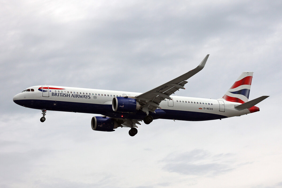 British Airways, G-NEOS, Airbus A321-251NX, msn: 8637, 08.Juli 2023, LHR London Heathrow, United Kingdom.