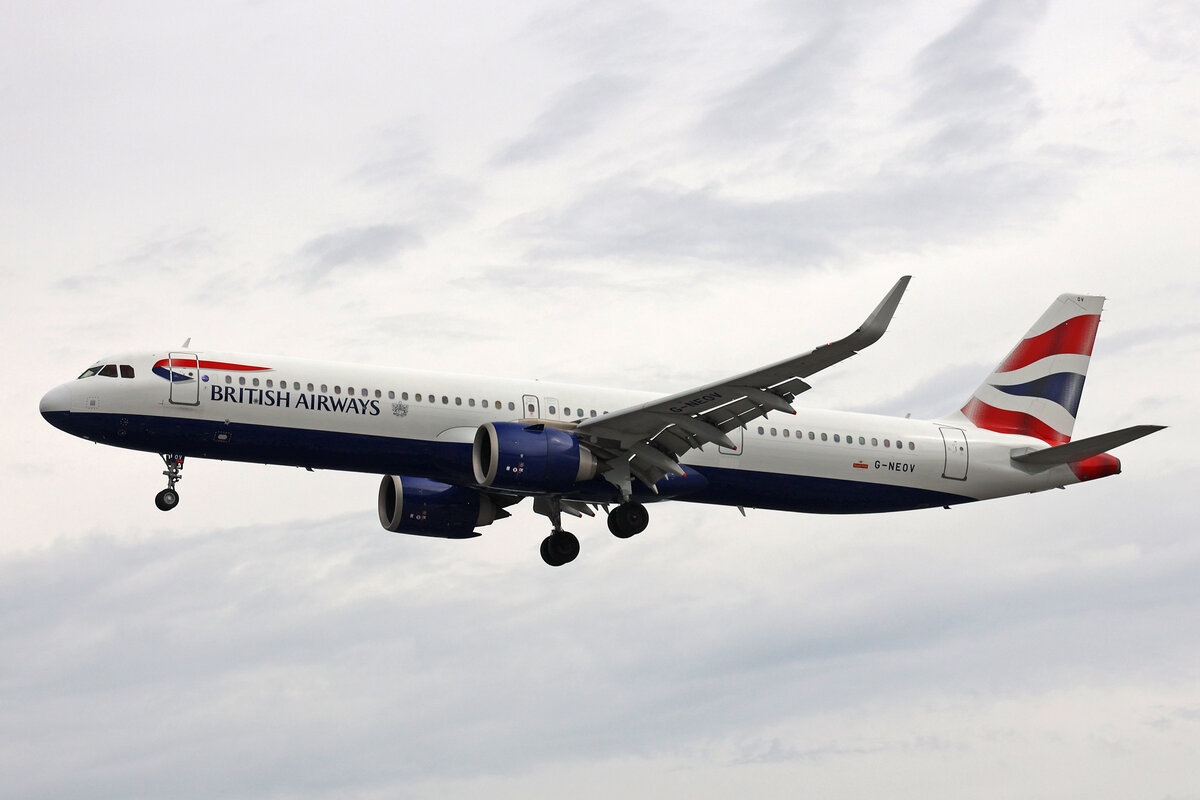 British Airways, G-NEOV, Airbus A321-251NX, msn: 8930, 08.Juli 2023, LHR London Heathrow, United Kingdom.