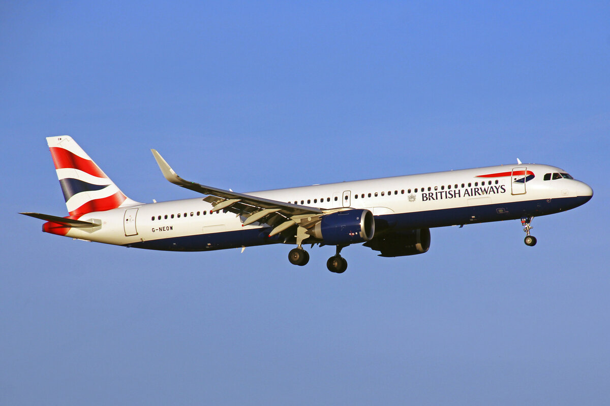 British Airways, G-NEOW, Airbus A321-251NX, msn: 8984, 01.Januar 2023, ZRH Zürich, Switzerland.
