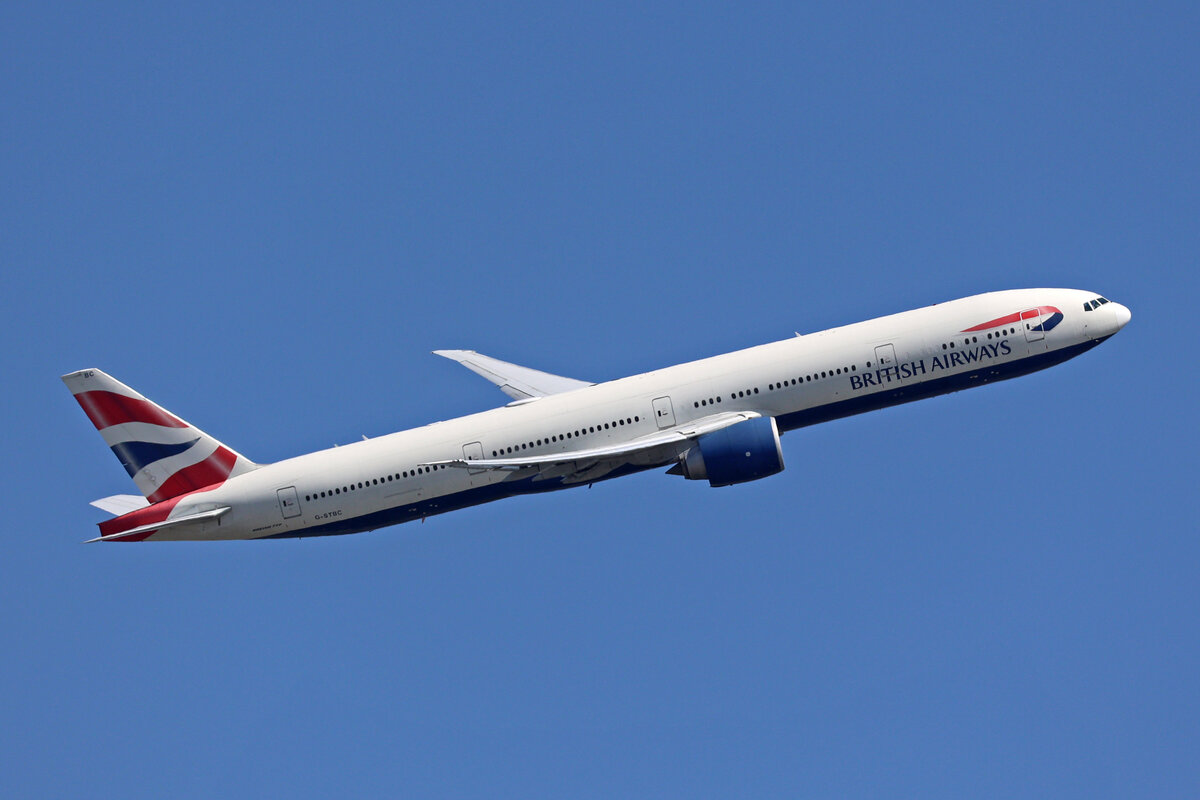 British Airways, G-STBC, Boeing B777-36NER, msn: 38287/901, 07.Juli 2023, LHR London Heathrow, United Kingdom.