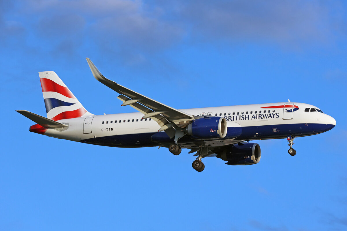 British Airways, G-TTNI, Airbus A320-251N, msn: 8767, 05.Juli 2023, LHR London Heathrow, United Kingdom.