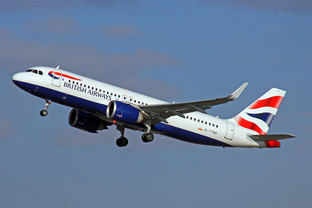 British Airways, G-TTNO, Airbus A320-251N, msn: 10388, 16.Januar 2022, ZRH Zürich, Switzerland.