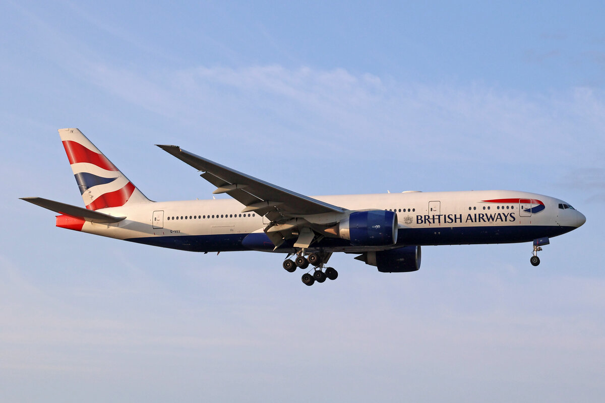 British Airways, G-VIIV, Boeing B777-236ER, msn: 29964/228, 03.Juli 2023, LHR London Heathrow, United Kingdom.