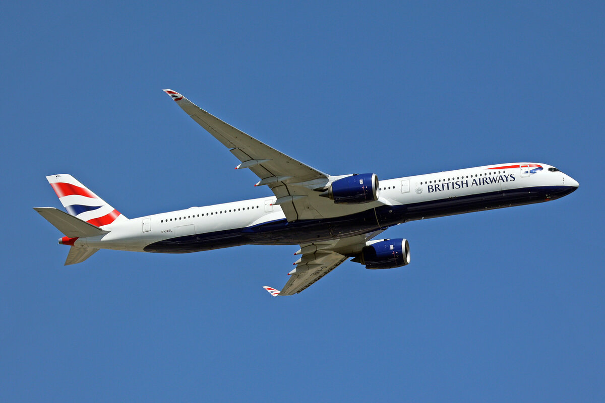 British Airways, G-XWBL, Airbus A350-1041, msn: 547, 07.Juli 2023, LHR London Heathrow, United Kingdom.