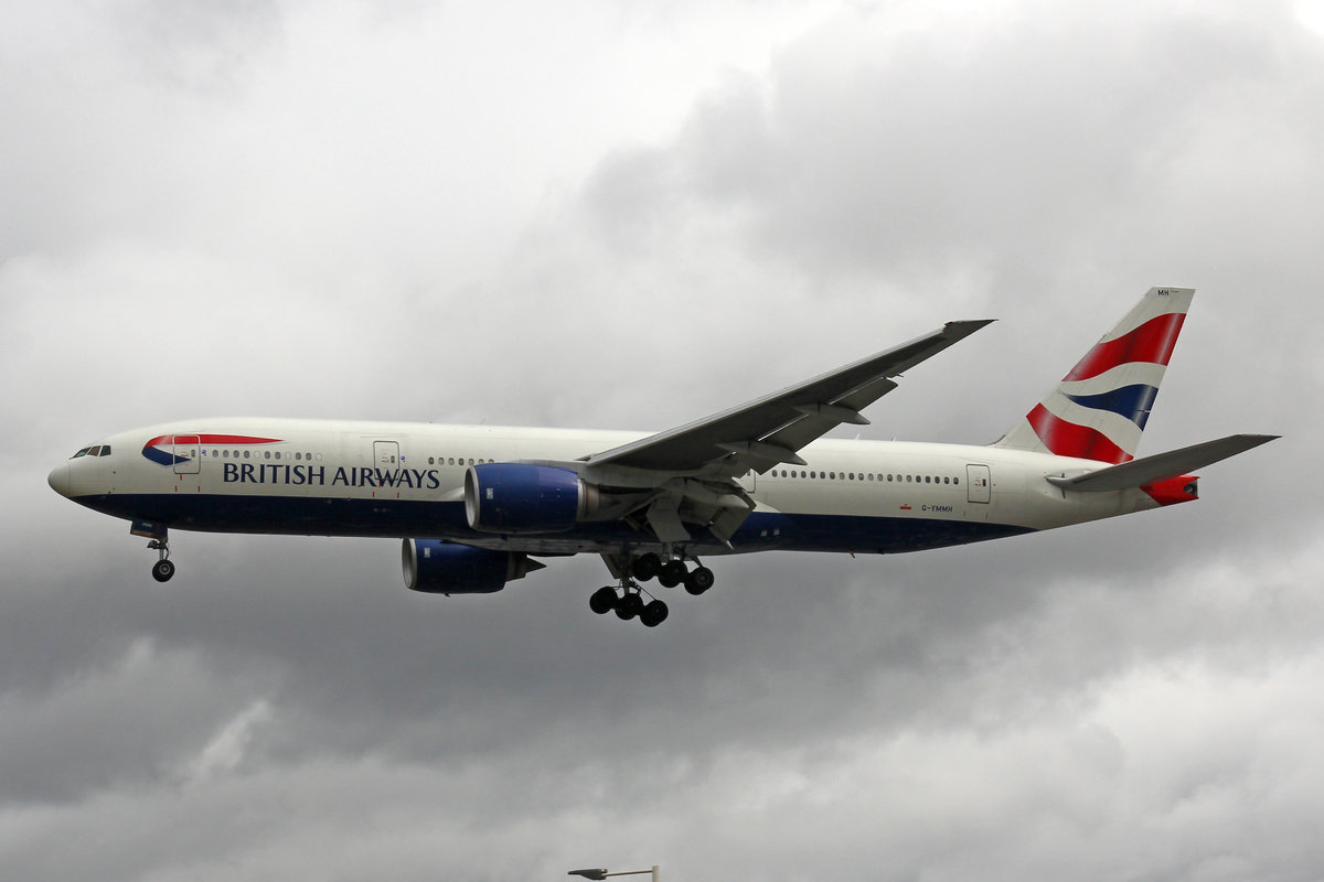 British Airways, G-YMMH, Boeing 777-236ER, 01.Juli 2016, LHR London Heathrow, United Kingdom.