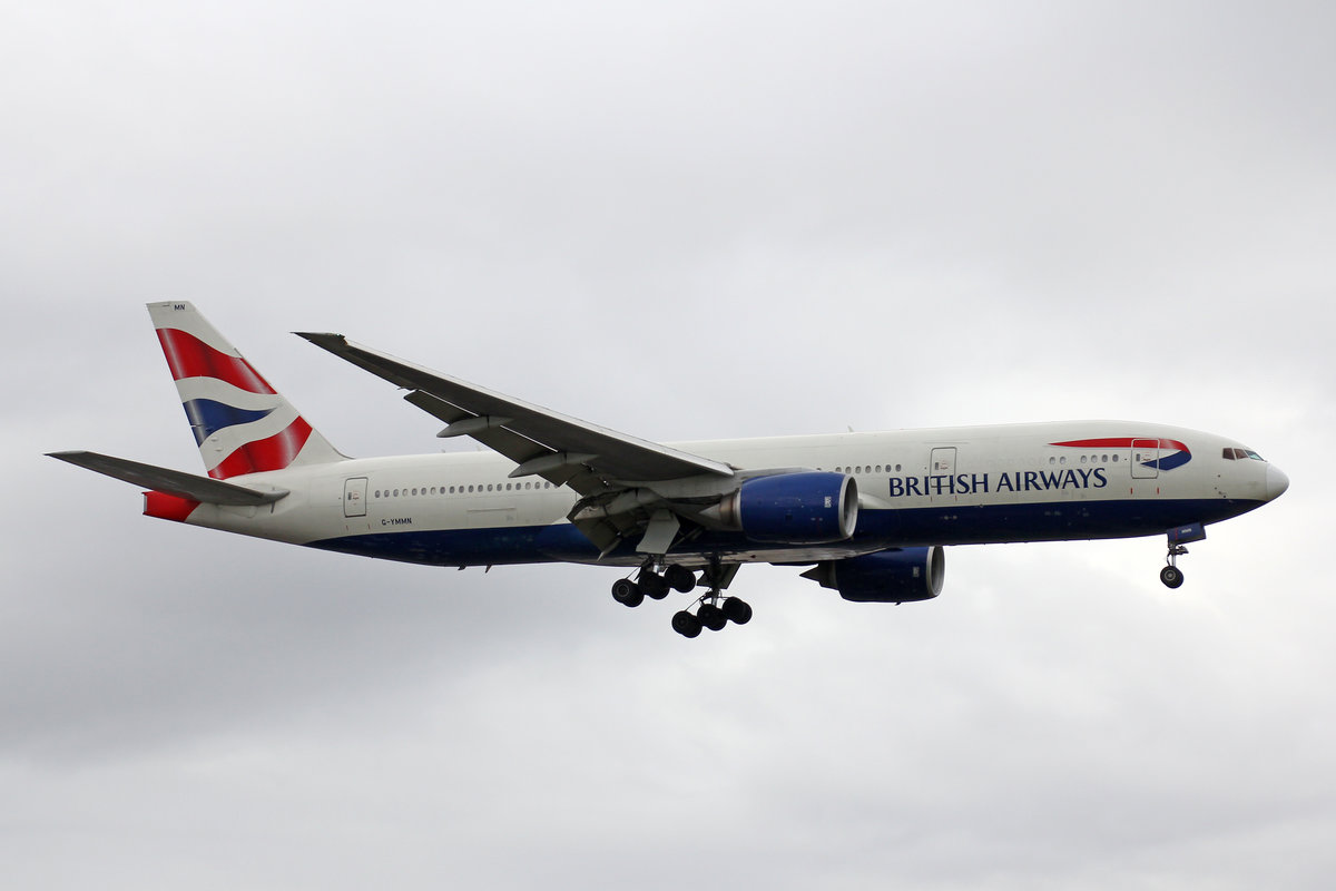 British Airways, G-YMMN, Boeing 777-236ER, 01.Juli 2016, LHR London Heathrow, United Kingdom.