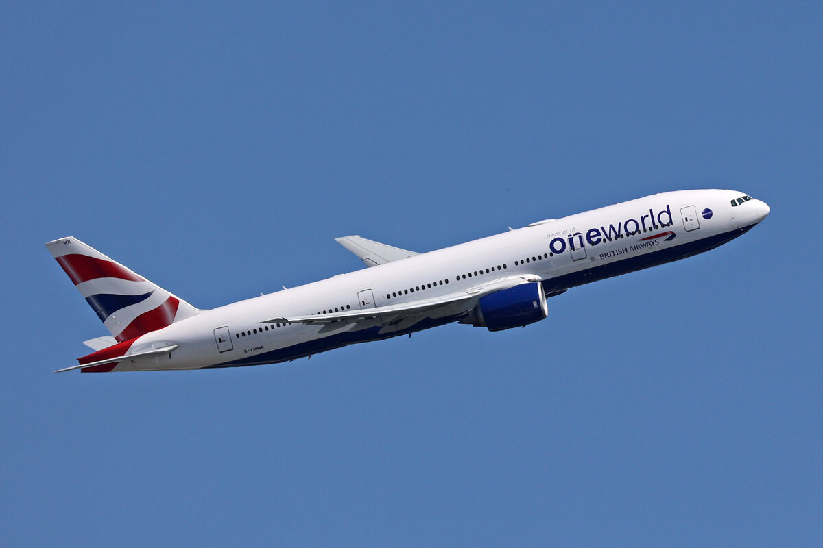 British Airways, G-YMMR, Boeing B777-236ER, msn: 36516/771, 07.Juli 2023, LHR London Heathrow, United Kingdom.