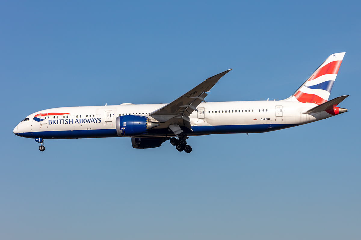 British Airways, G-ZBKI, Boeing, B787-9, 21.02.2021, FRA, Frankfurt, Germany