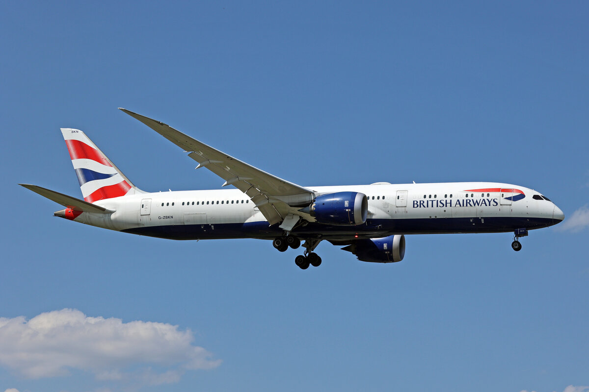 British Airways, G-ZBKN, Boeing B787-9, msn: 38630/475, 07.Juli 2023, LHR London Heathrow, United Kingdom.