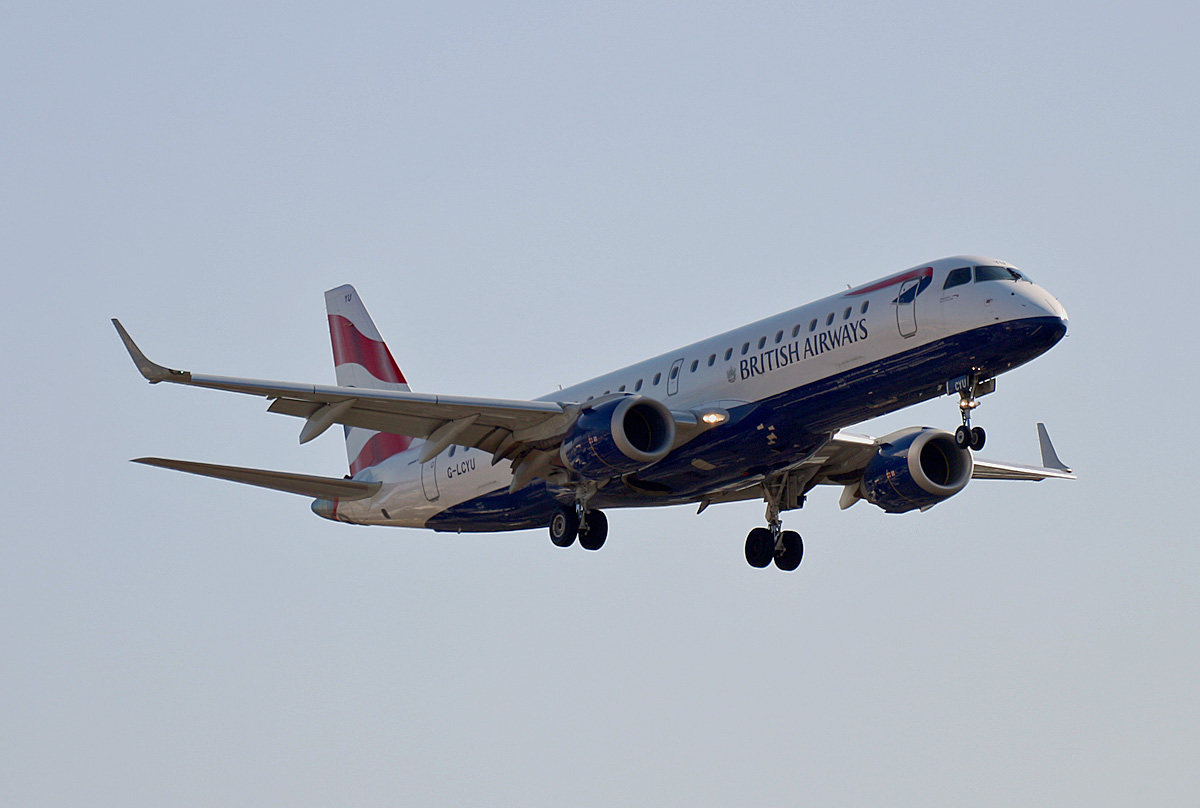 British Airways(CityFlyer), ERJ-190-100SR, G-LCYU, TXL, 05.03.2020