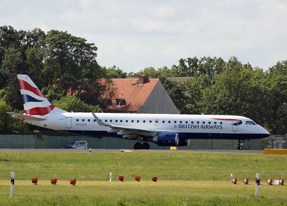 British Airways(CityFlyer), ERJ-190-100SR, G-LCYY, TXL, 19.09.2019