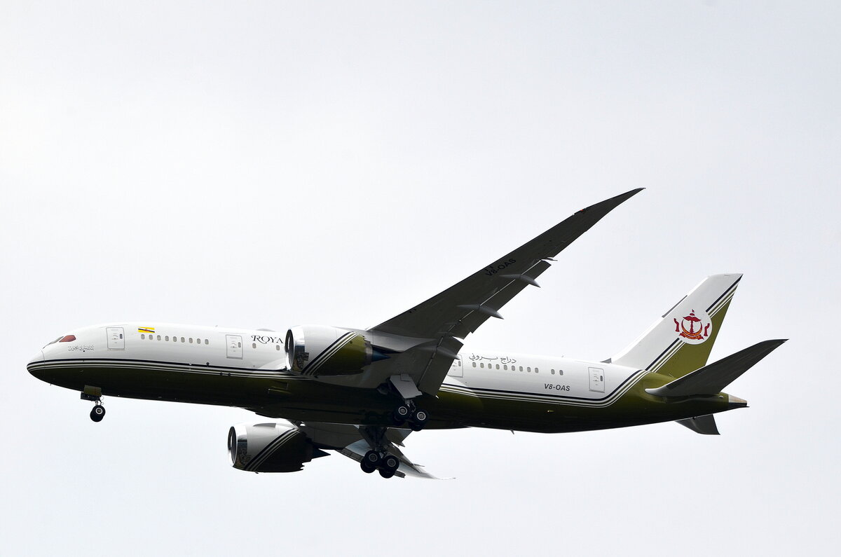 Brunei Government,Boeing 787-8(BBJ) Dreamliner,V8-OAS,über Hamburg Poppenbüttel,31.07.21
