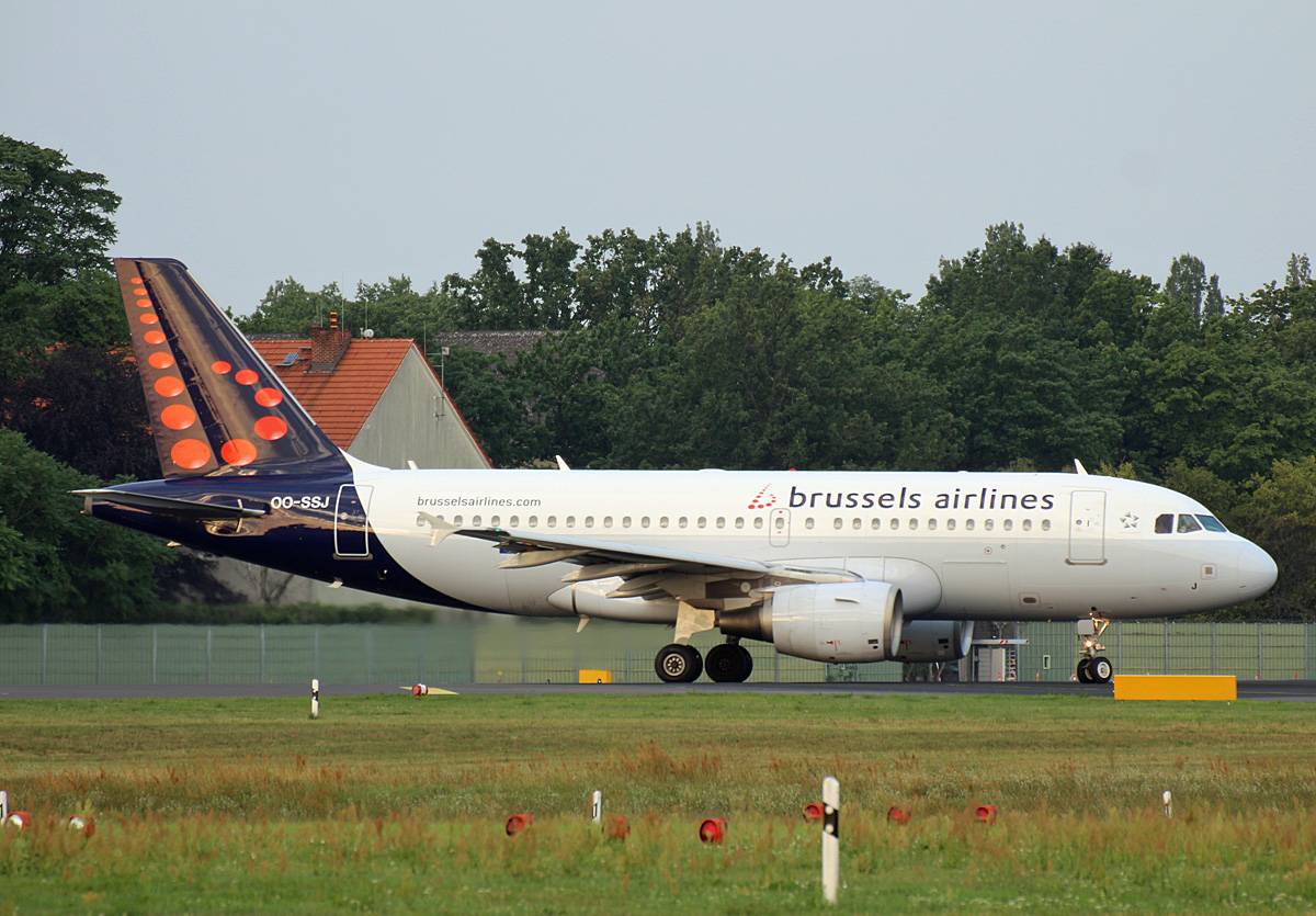 Brussels Airlines, Airbus A 319-111, OO-SSJ, TXL, 04.08.2019