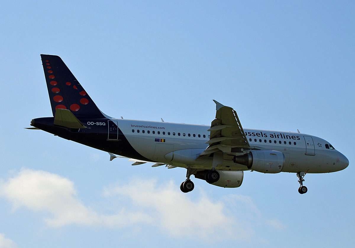 Brussels Airlines, Airbus A 319-111, OO-SSQ, TXL, 19.09.2019