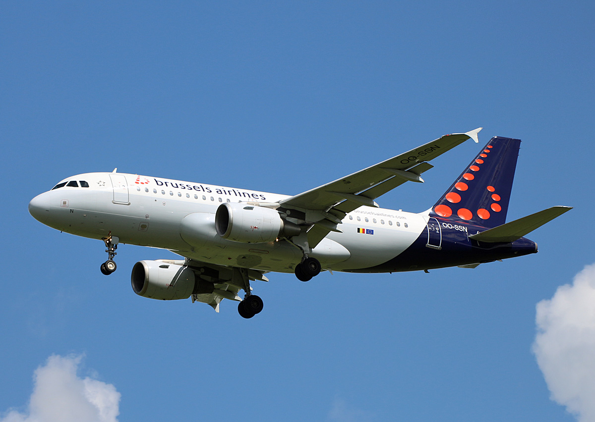 Brussels Airlines, Airbus A 319-111, OO-SSN, BER, 22.05.2021