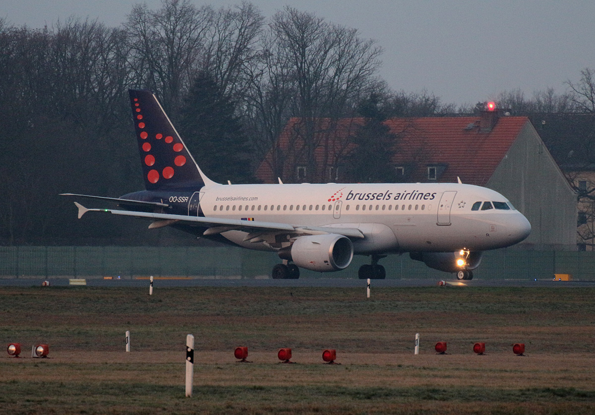 Brussels Airlines, Airbus A 319-112, OO-SSR, TXL, 05.03.2020