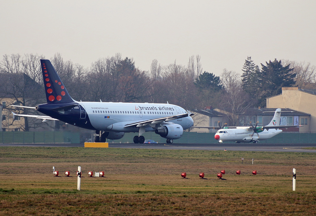 Brussels Airlines, Airbus A 319-112, DAT, ATR-72-600, OY-RUV, TXL, 05.03.2020