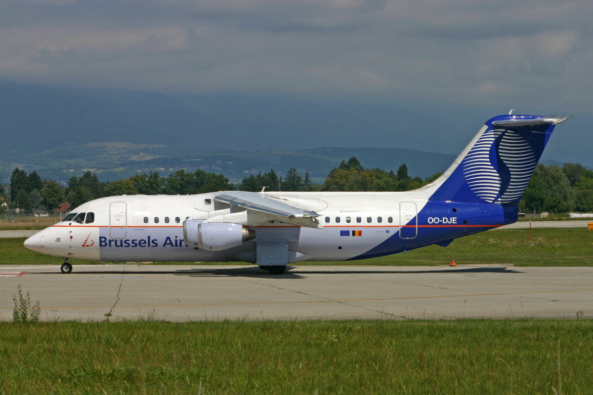 Brussels Airlines, OO-DJE, BAe 146-200, msn: E2164, 02.September 2007, GVA Genève, Switzerland.