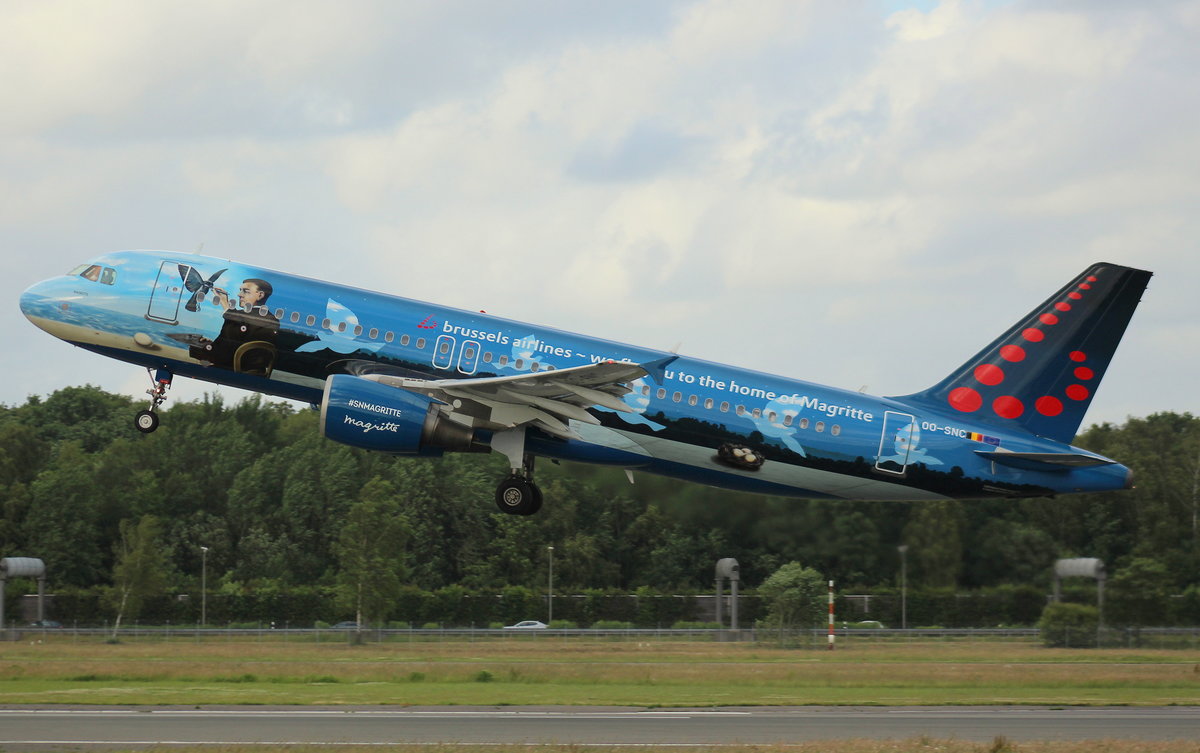 Brussels Airlines, OO-SNC, MSN 1797, Airbus A 320-214, 16.06.2017,  HAM-EDDH, Hamburg, Germany (Magritte livery) 