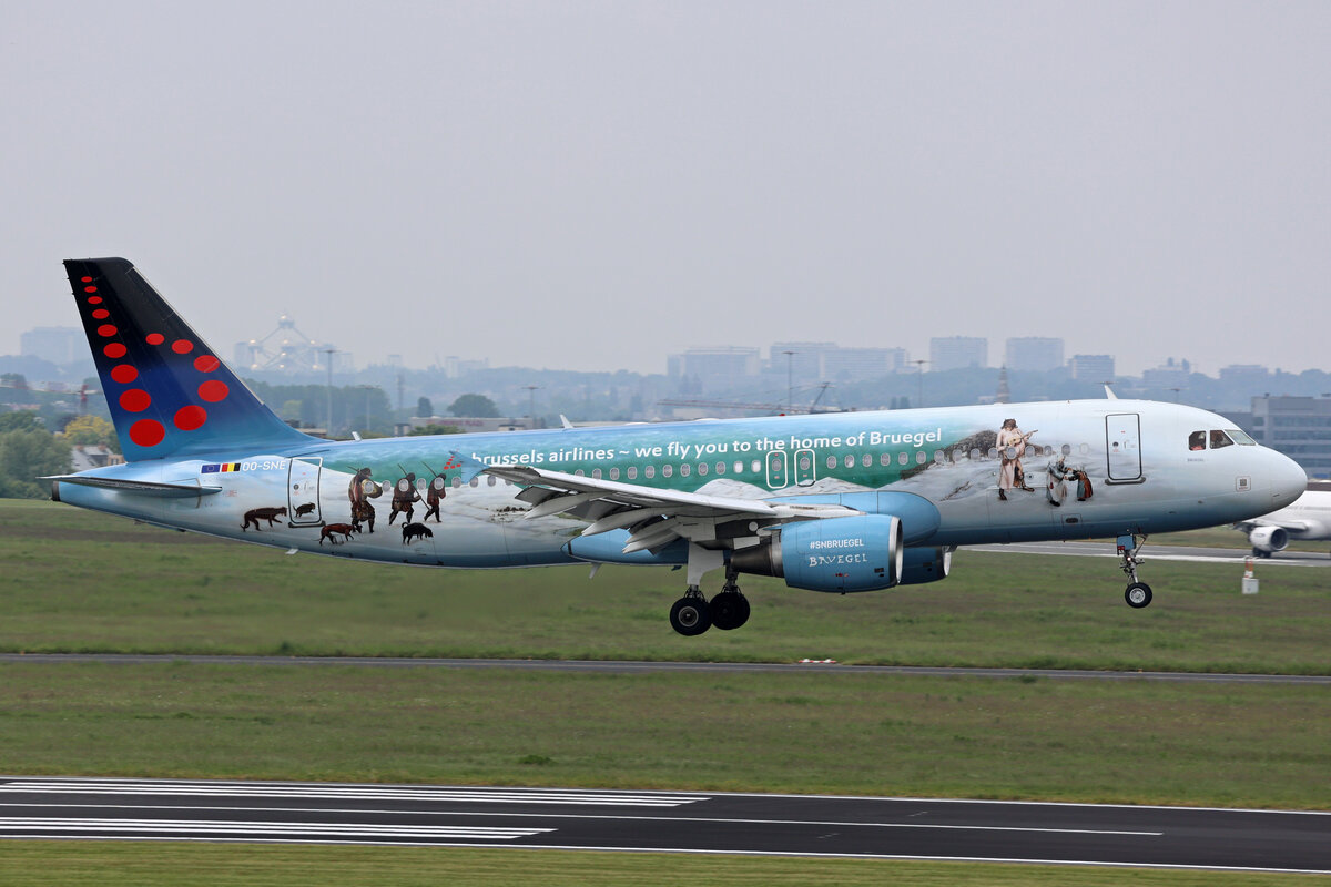 Brussels Airlines, OO-SNE, Airbus A320-214, msn: 4243,  Bruegel , 21.Mai 2023, BRU Brüssel, Belgium.