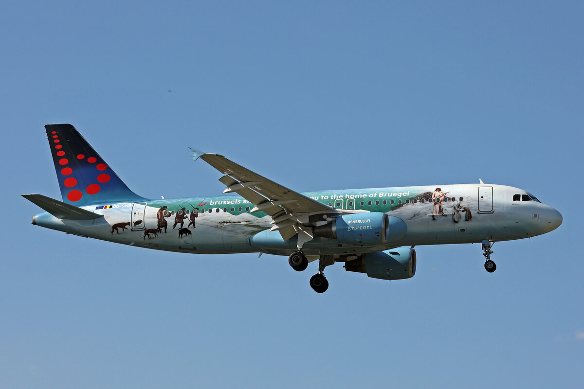 Brussels Airlines, OO-SNE, Airbus A320-214, msn: 4243,  Bruegel , 07.Juli 2023, LHR London Heathrow, United Kingdom.