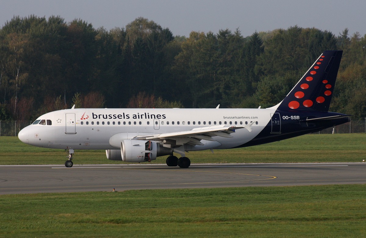 Brussels Airlines, OO-SSB, (c/n 2400), Airbus A 319-111, 11.10.2014, HAM-EDDH, Hamburg, Germany 