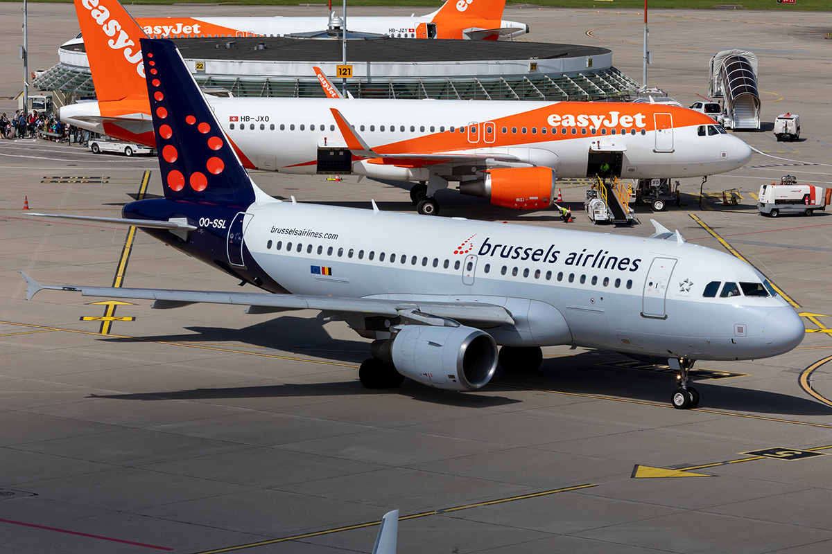 Brussels Airlines, OO-SSL, Airbus, A319-111, 06.08.2021, GVA, Geneve, Switzerland