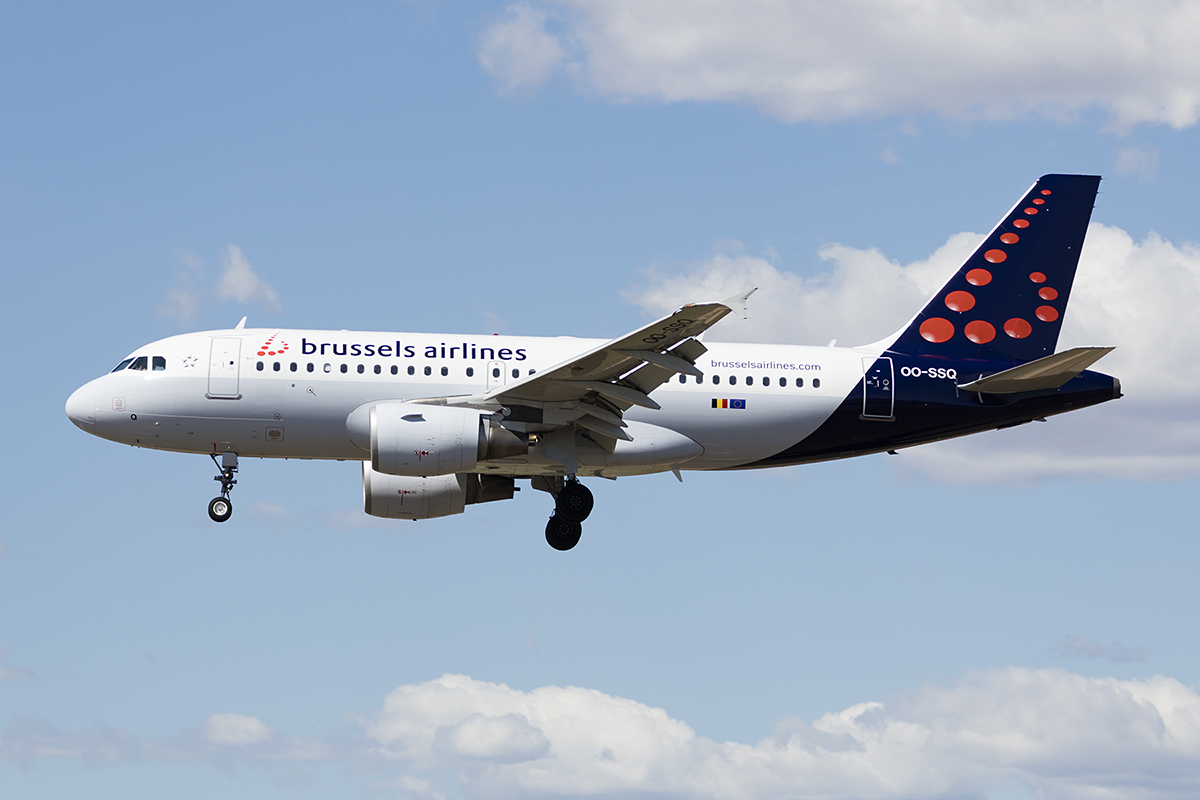 Brussels Airlines, OO-SSQ, Airbus, A319-112, 10.09.2017, BCN, Barcelona, Spain 



