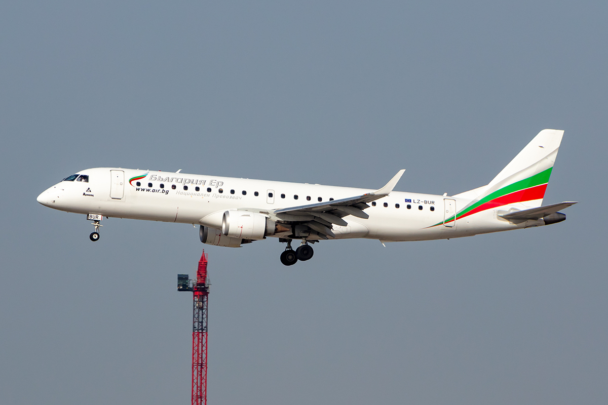 Bulgaria Air, LZ-BUR, Embraer, 195, 24.02.2021, FRA, Frankfurt, Germany