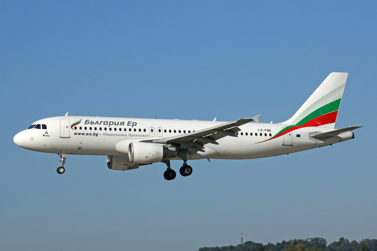 Bulgaria Air, LZ-FBE, Airbus A320-214, msn: 3780, 21.August 2020, ZRH Zürich, Switzerland.