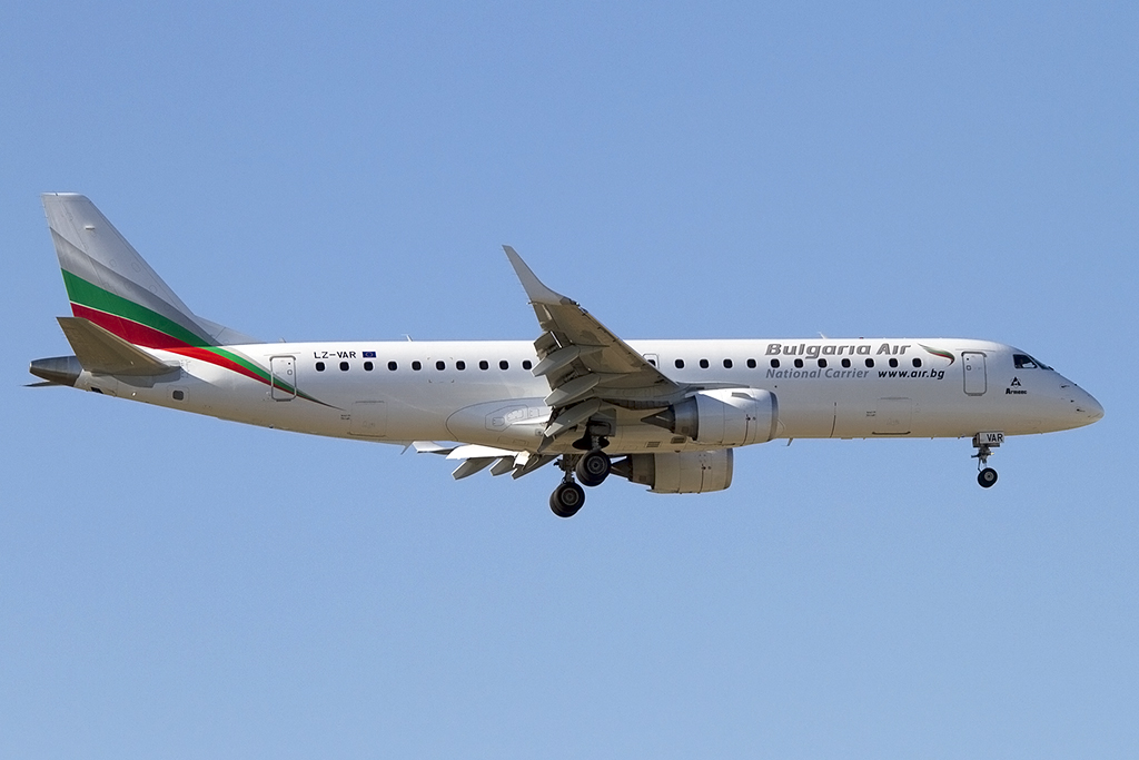 Bulgaria Air, LZ-VAR, Embraer, ERJ-190, 05.09.2013, FRA, Frankfurt, Germany 





